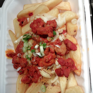 Spicy Dak-galbi Loaded Fries